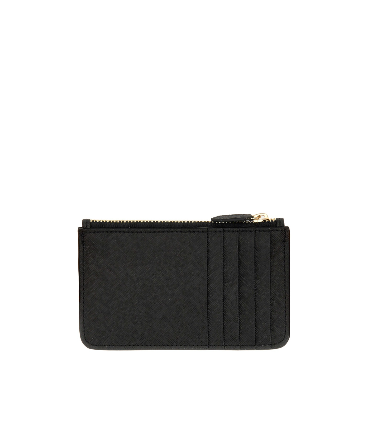 Vivienne Westwood Orb Plaque Zipped Card Holder In Black