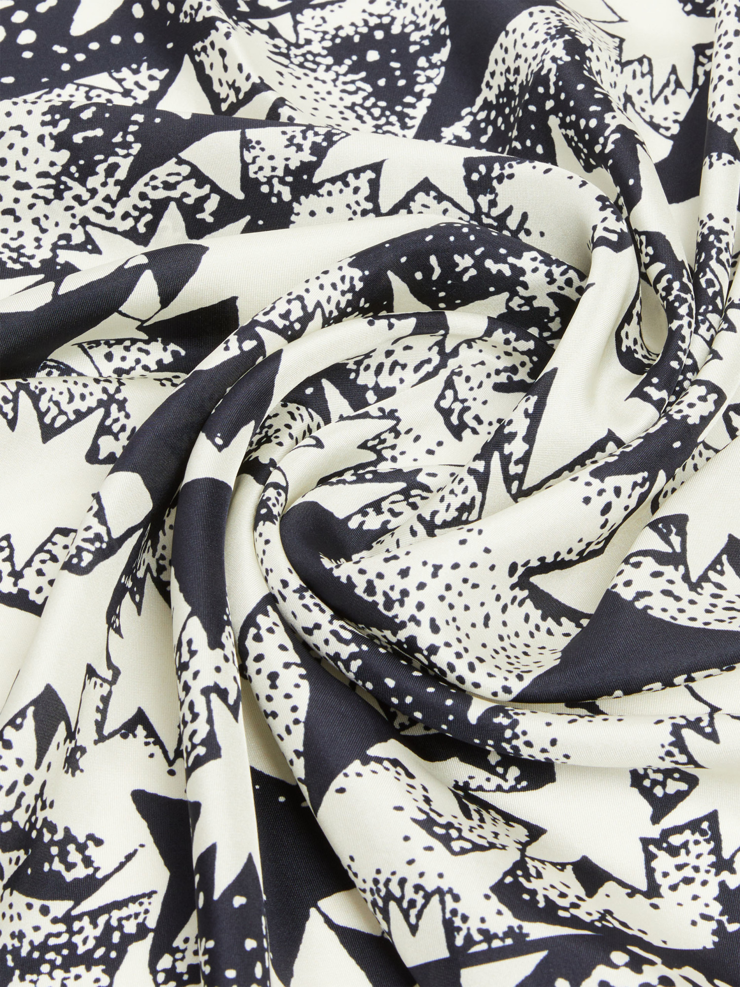 Weekend Max Mara Pattern Silk Scarf In White