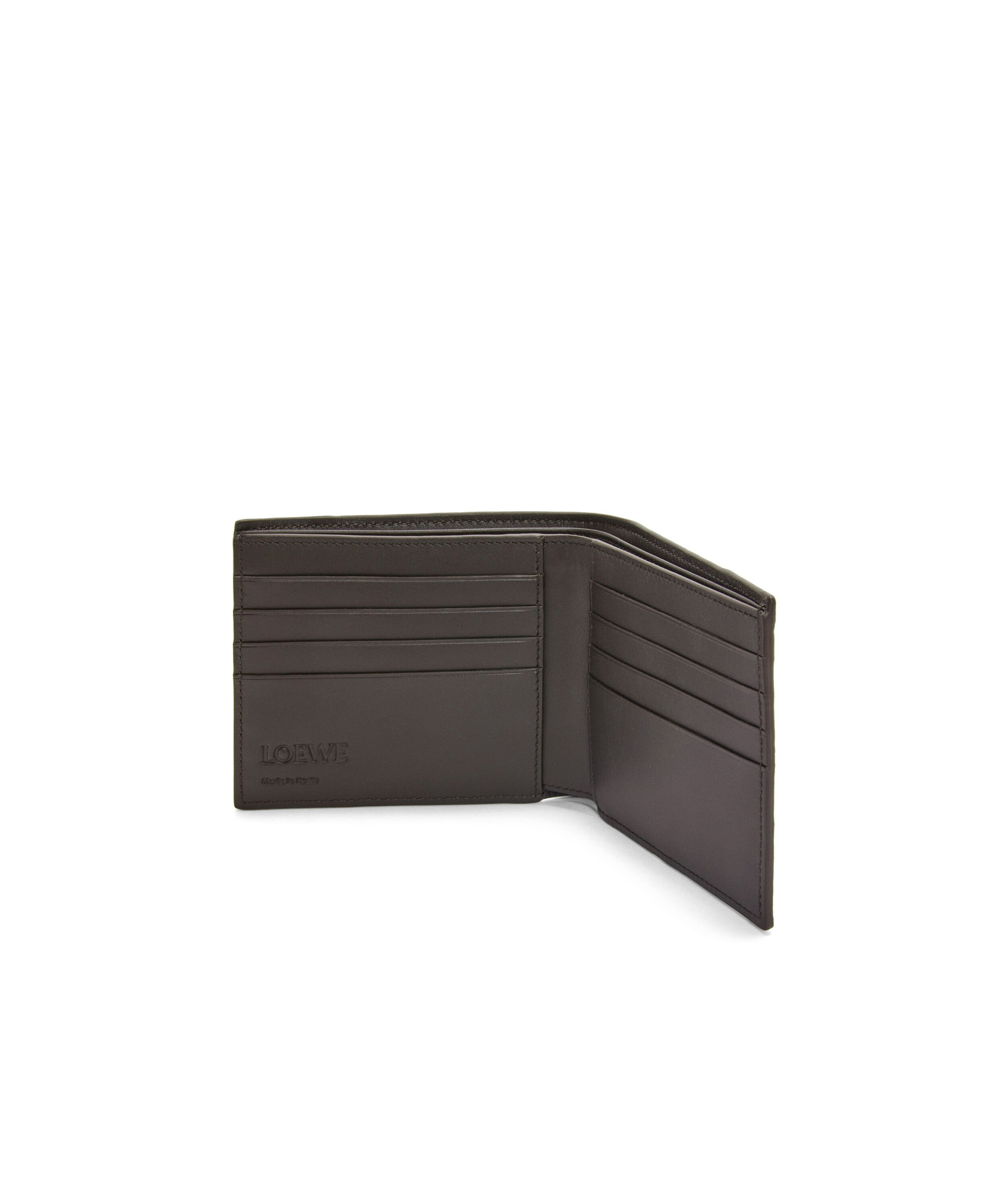 Shop Loewe Puzzle Edge Double Fold Wallet In Green