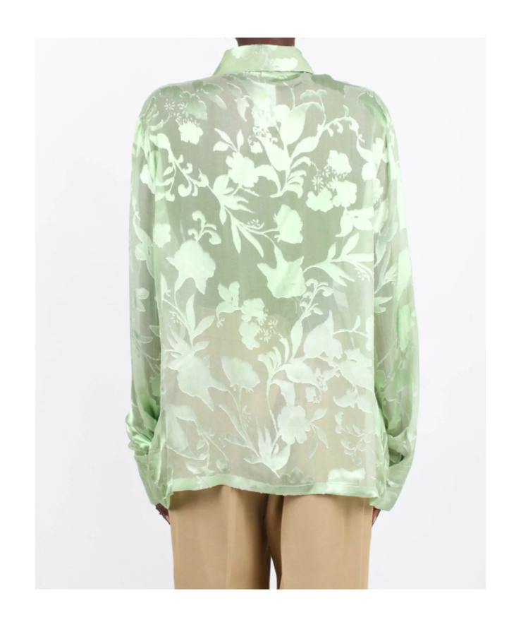 Ermanno Scervino Floral Pattern Shirt In Green