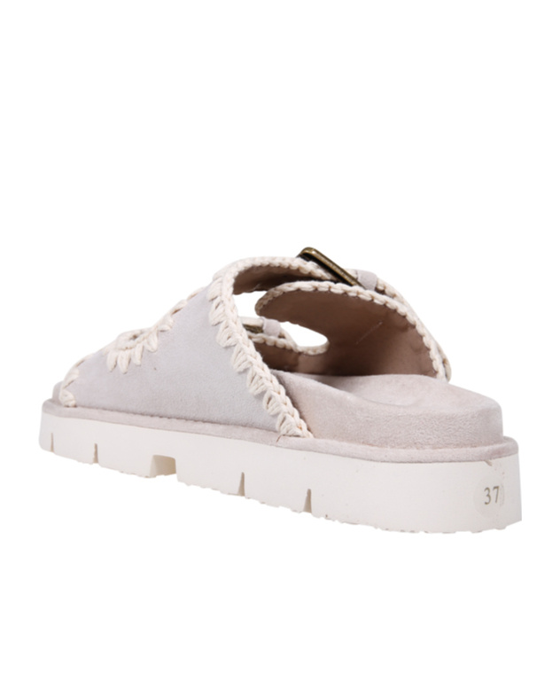 Mou Bio With Buckles Sandals In Neutral