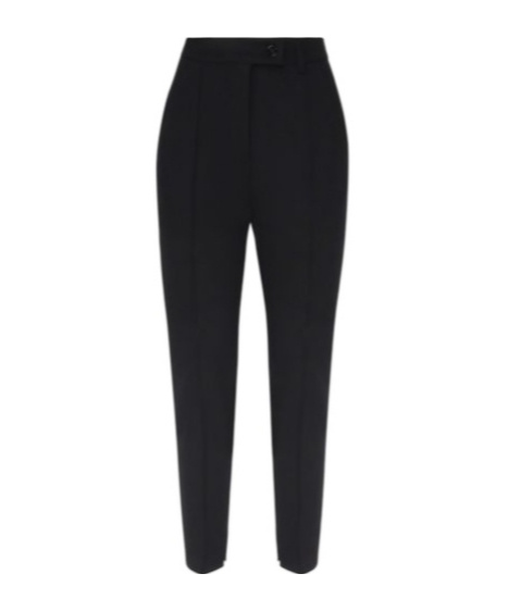 Pinko Slim-cut Cropped Trousers In Black