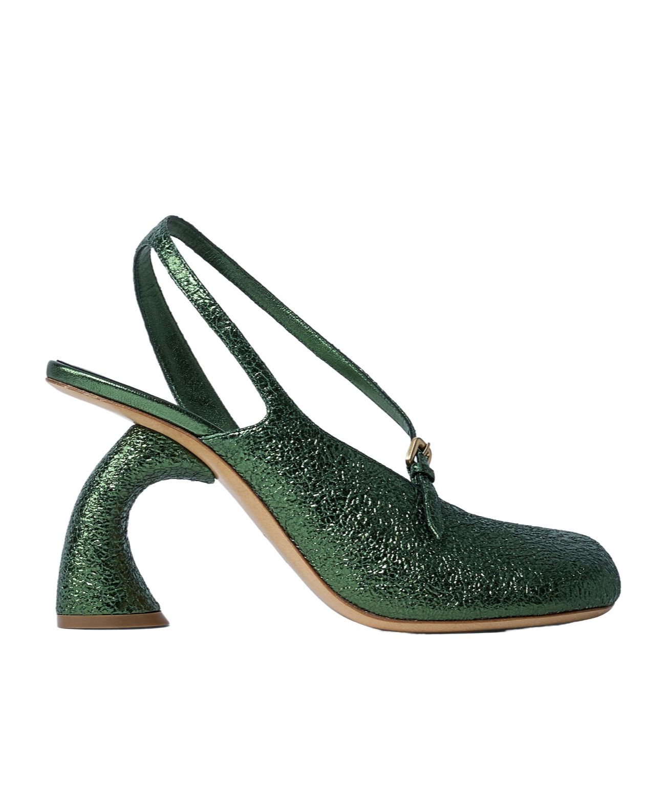 Dries Van Noten Ankle-strap High Heels In Green
