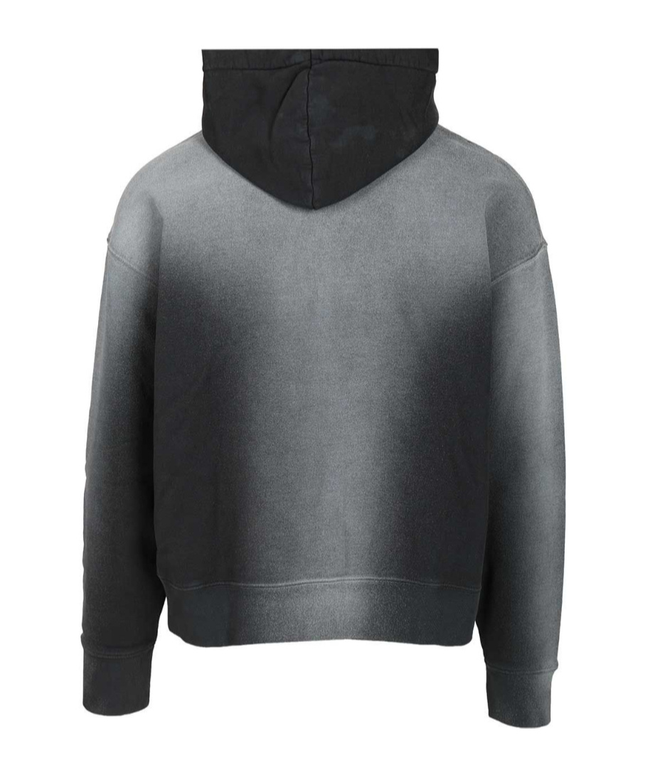 Amish Cotton Hoodie Sweatshirts Black In Gray