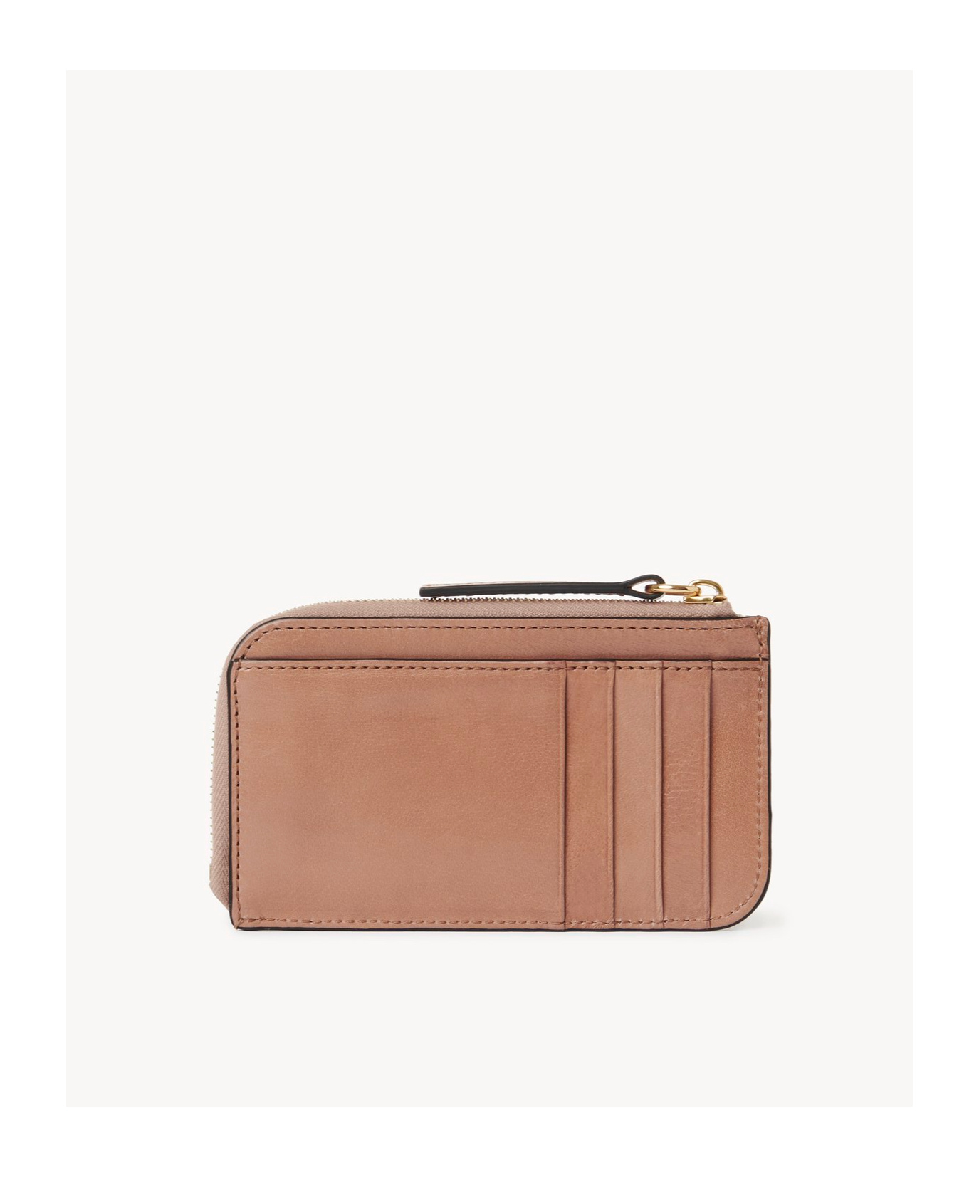 Chloé Logo Wallet In Brown