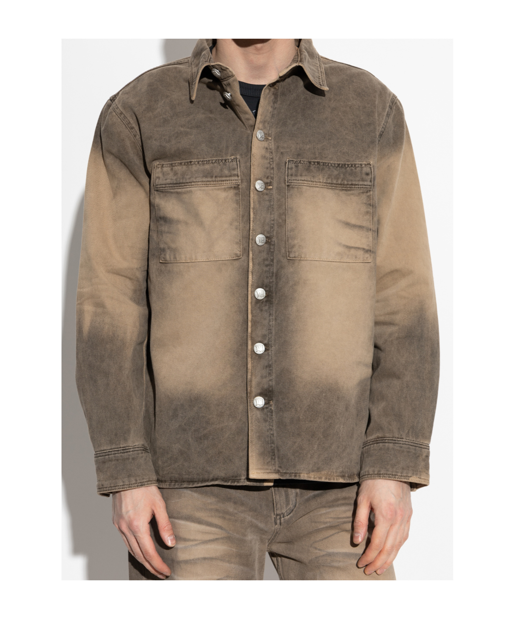Misbhv Distress Jacket In Brown