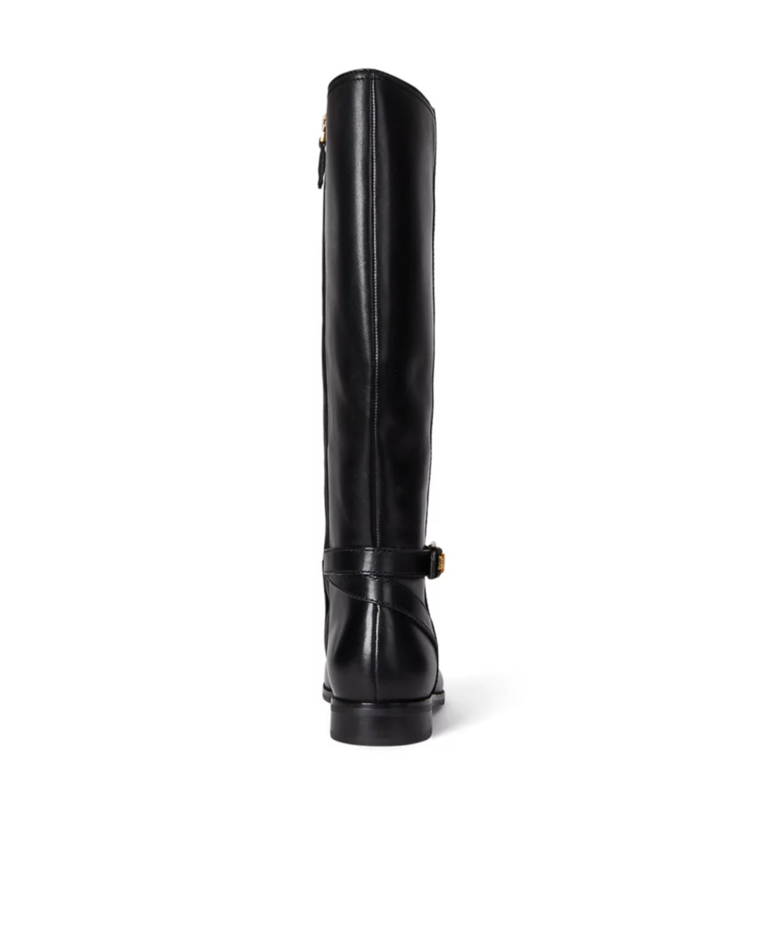 Ralph Lauren Lauren  Brooke Ii Burnished Tall Boots In Black