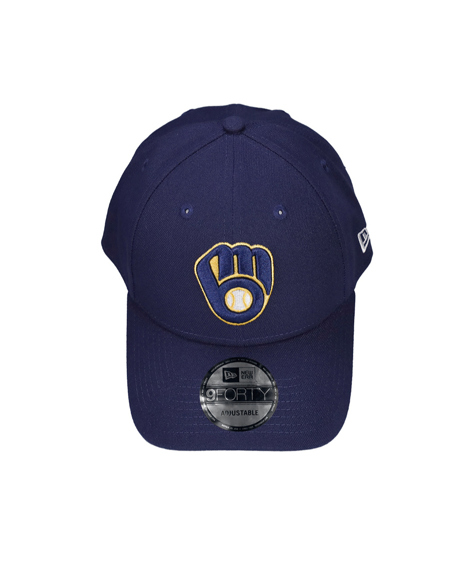 New Era Men's Navy Milwaukee Brewers 2024 Mlb Postseason Side Patch 9forty Adjustable Hat In Blue