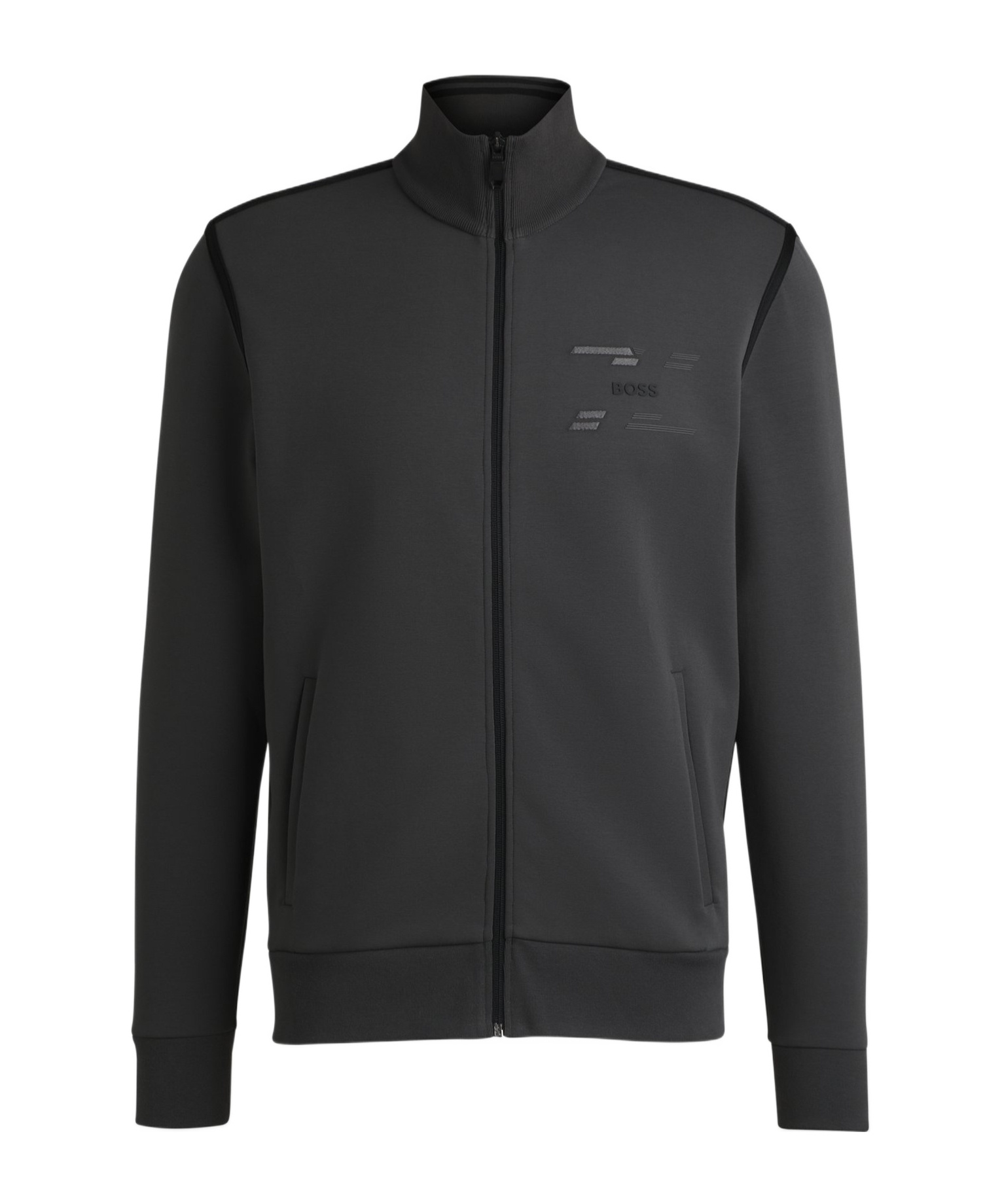 Hugo Boss Zip-up Sweatshirt With Logo Artwork
