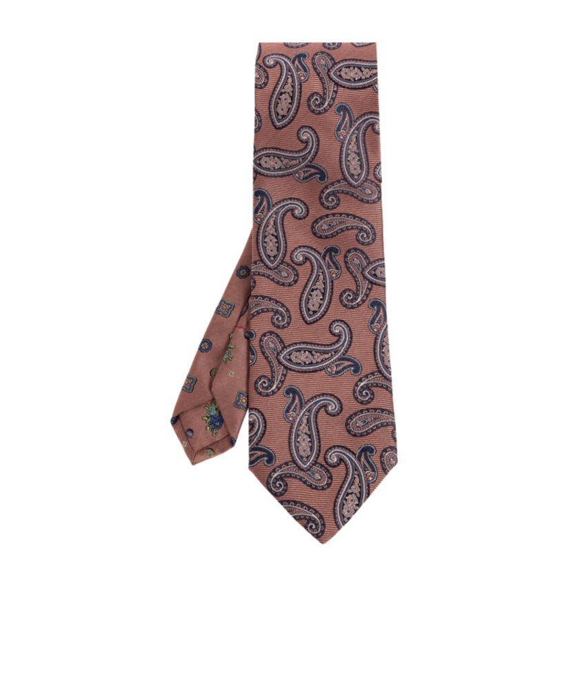 Etro Pointed Tie In Brown