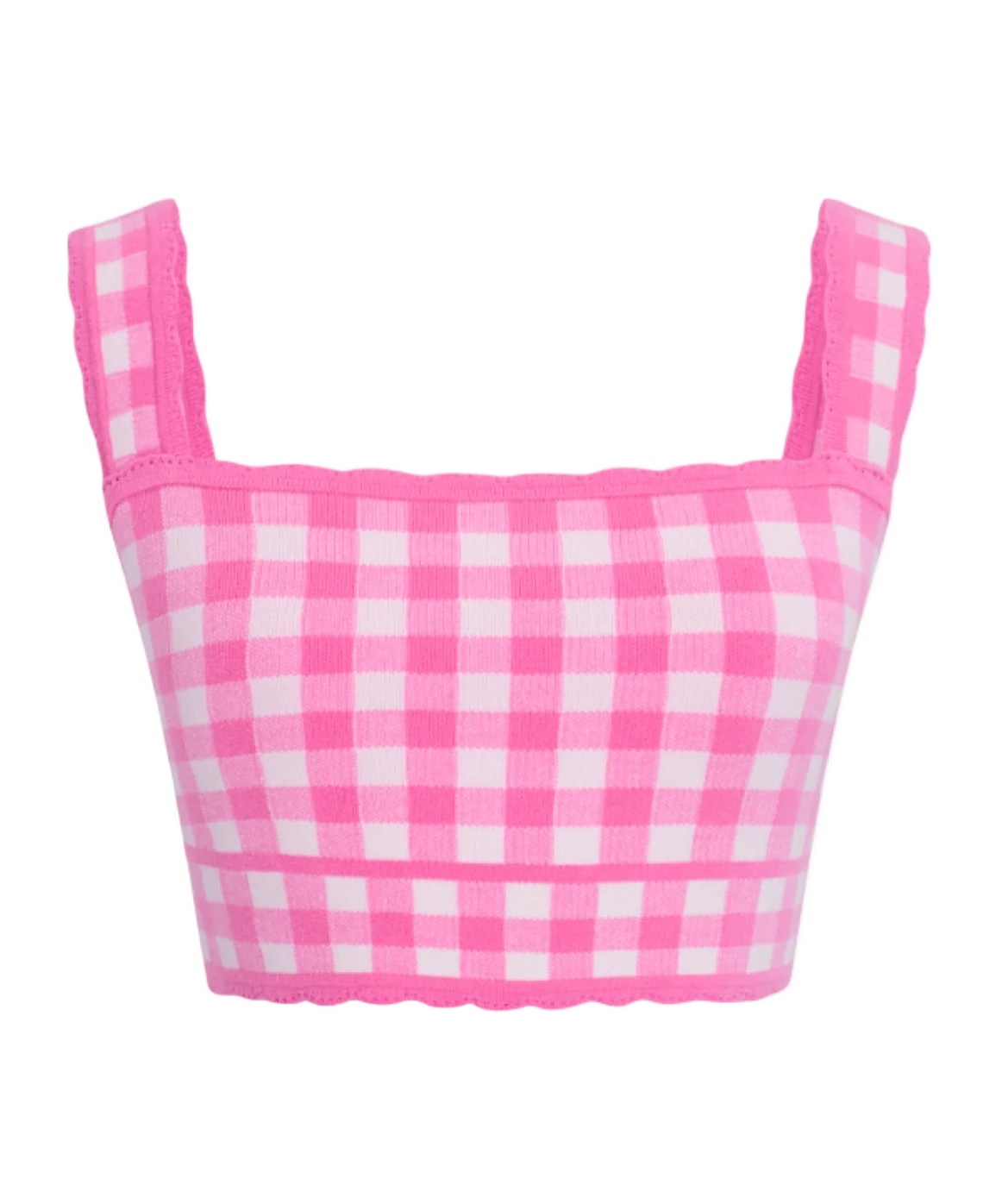 Loveshackfancy Jessyn Checkered Knit Tank
