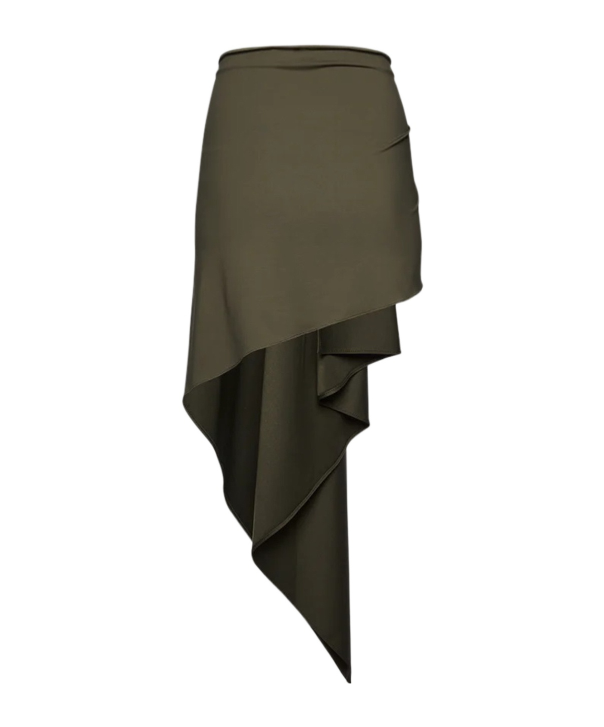 Magda Butrym Asymmetric Draped Skirt In Green