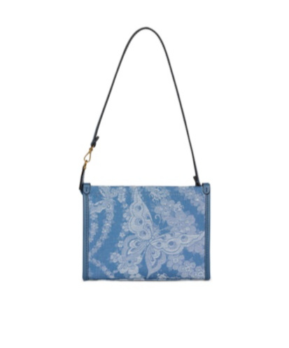 ETRO FLORAL DENIM POUCH