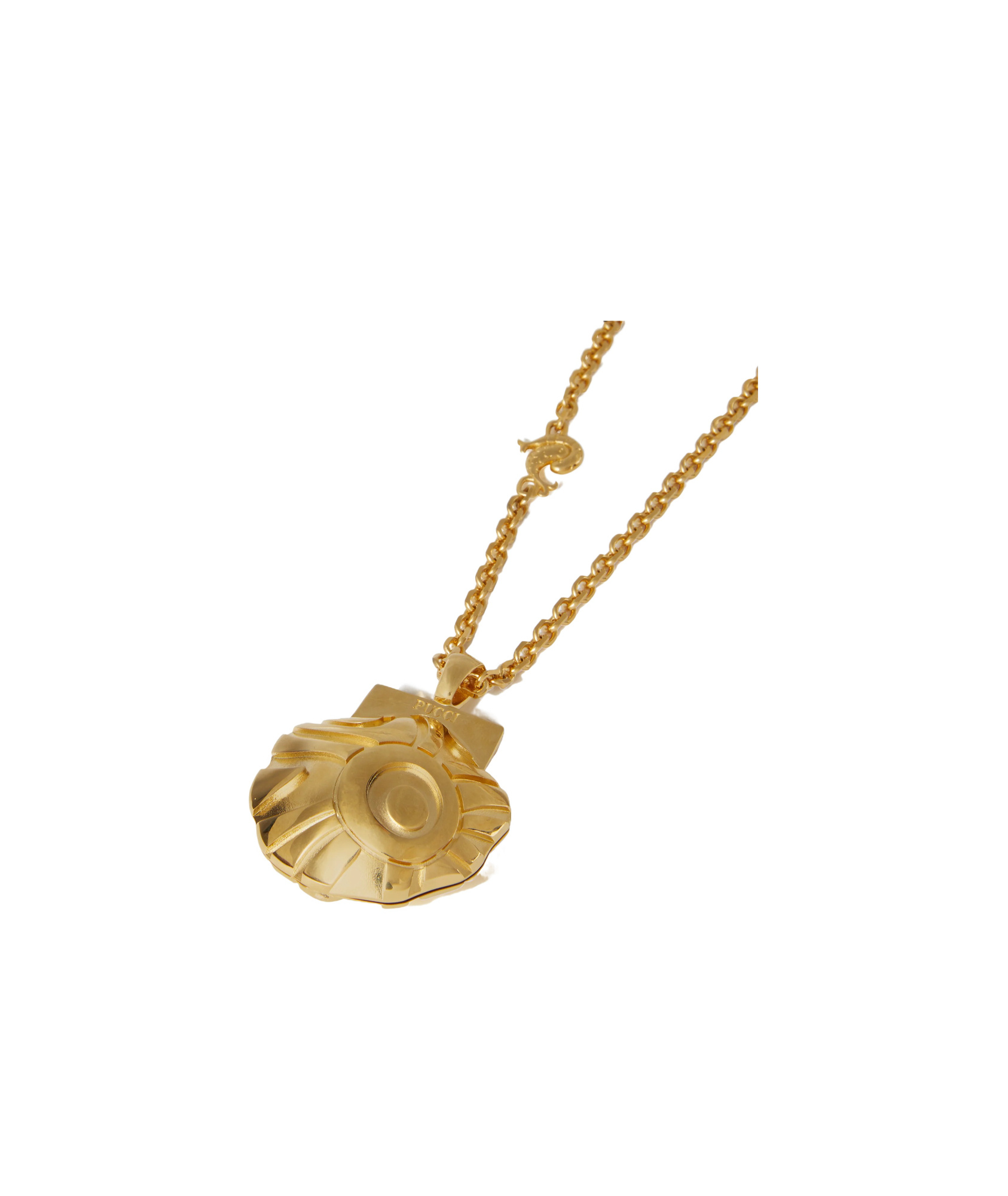 Pucci Shell Sautoir Necklace In Gold