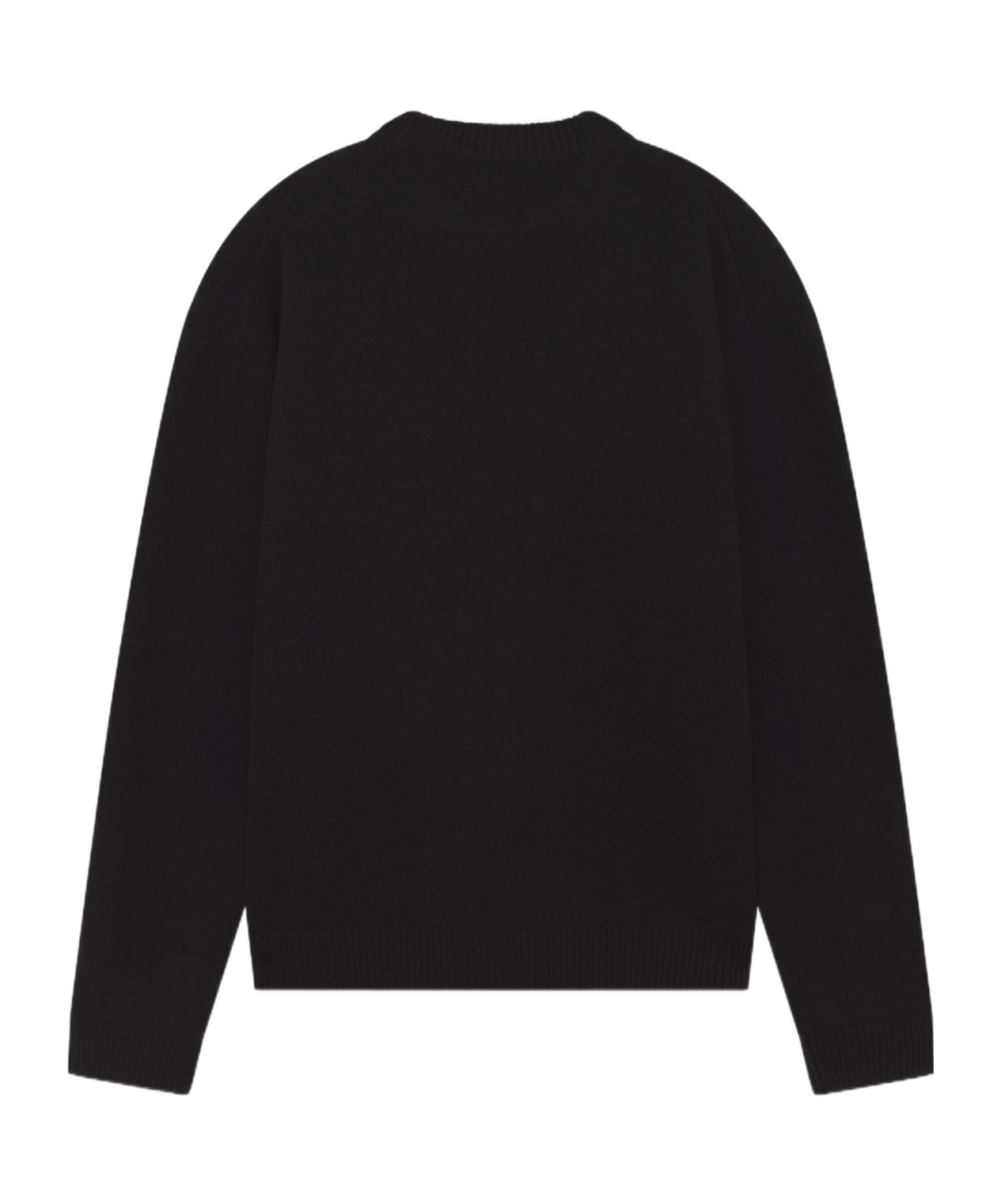 Shop Maison Kitsuné Fox Head Intarsia-knit Jumper In Black