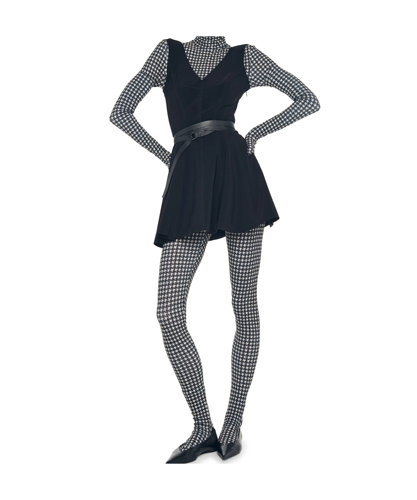 Norma Kamali Grace Mini Dress In Black
