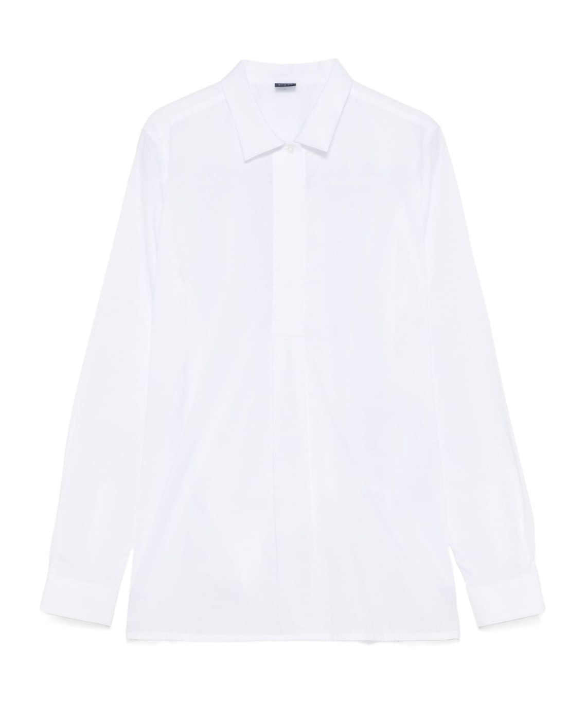 Fay Concealed Button-front White Shirt In White