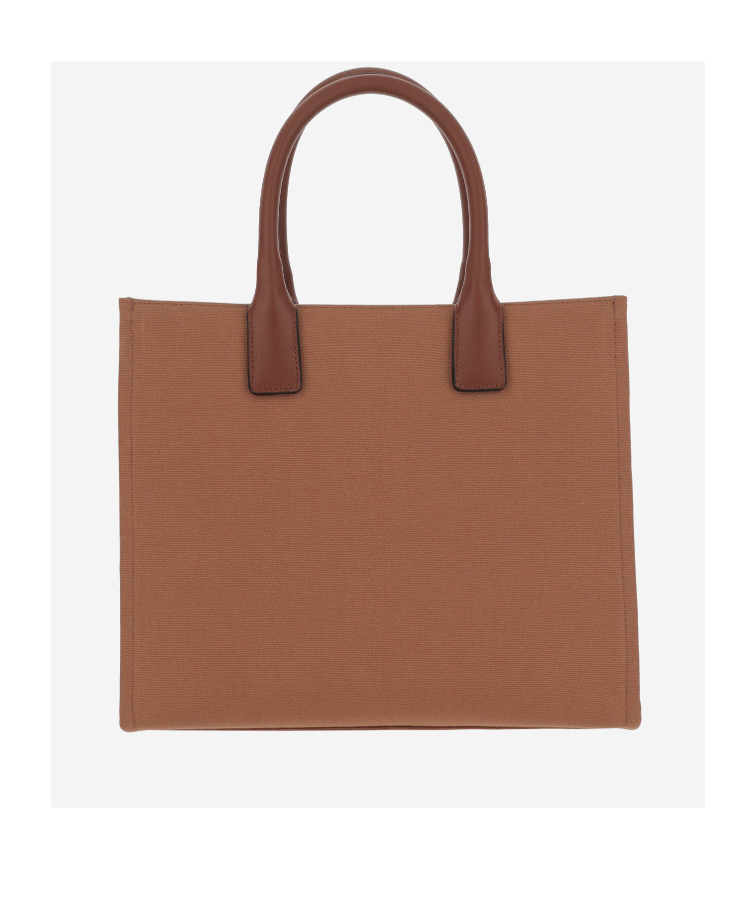 Versace Double Handle Shoulder Bag In Brown