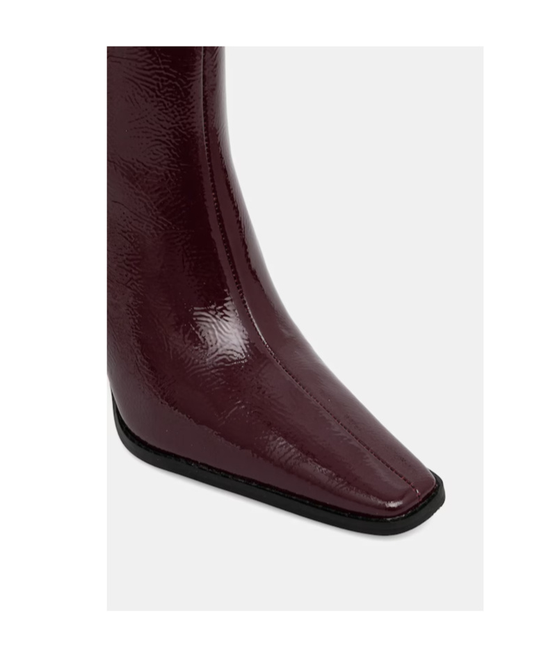 Michael Kors Michael  Darrah Burnished Boots In Burgundy