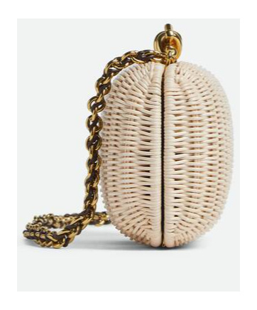 Bottega Veneta Knot Chain In Natural/fondant