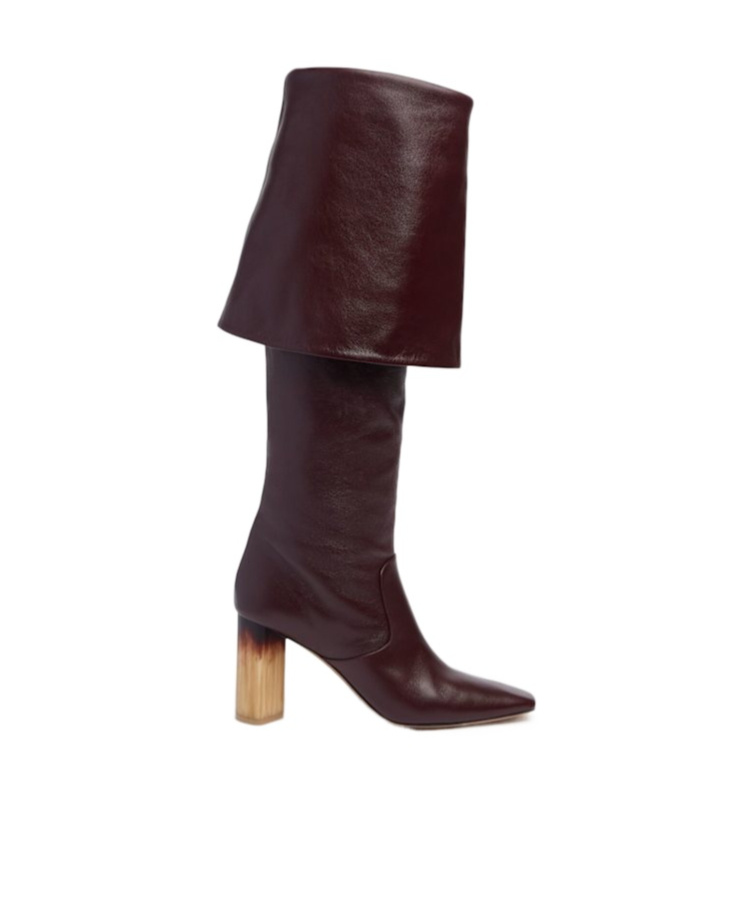 Chloé 85mm Georgia Leather Tall Boots