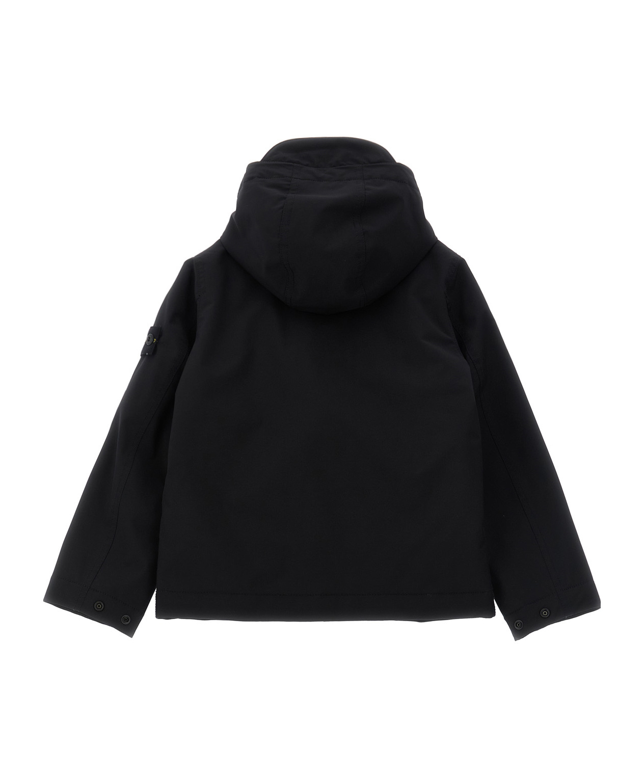 Stone Island Hooded Parka Jacket In Gray