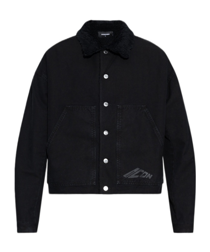 Dsquared2 Long-sleeved Casual Jacket In Black