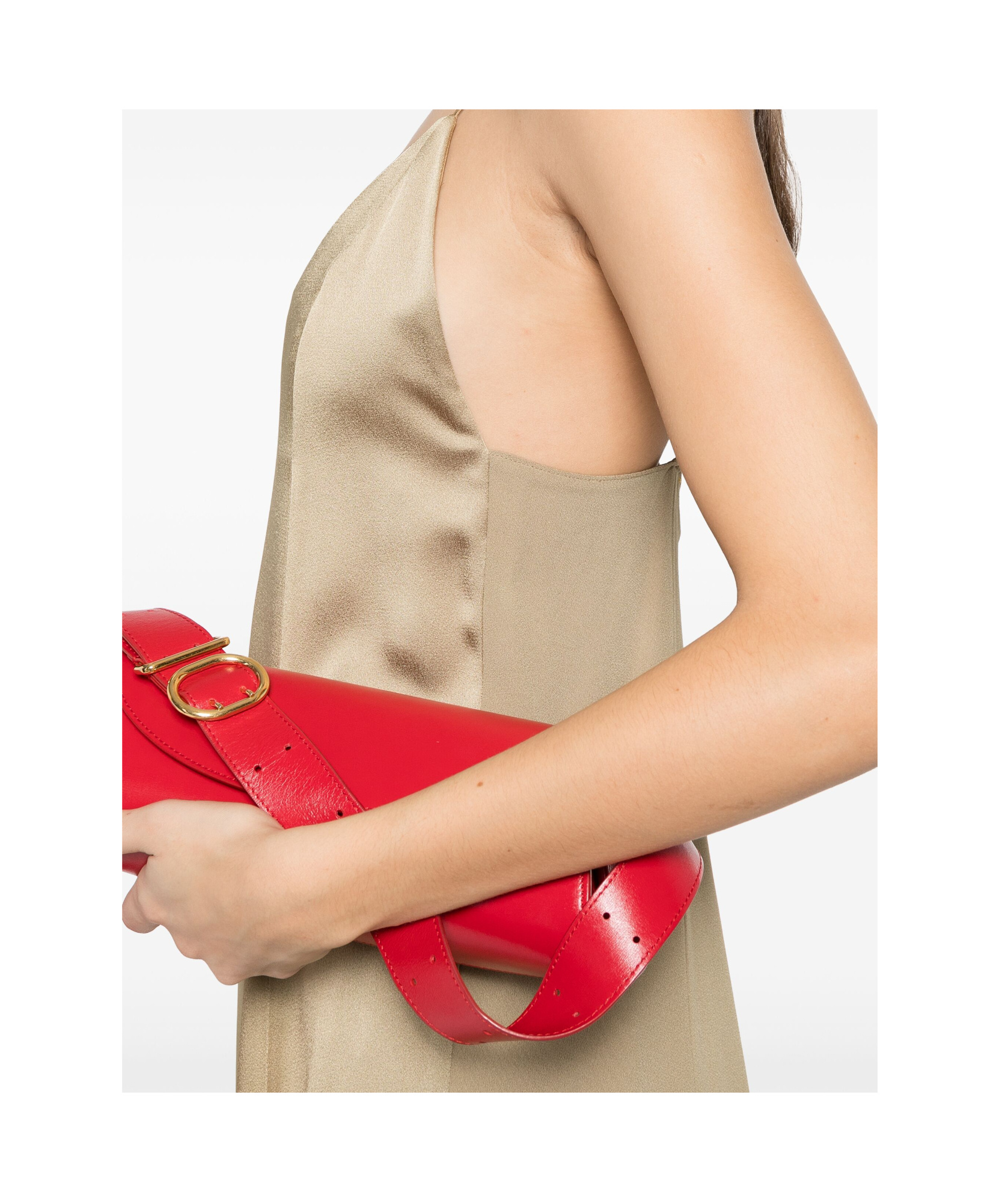 Shop Forte Forte Shift Maxi Dress In Nude