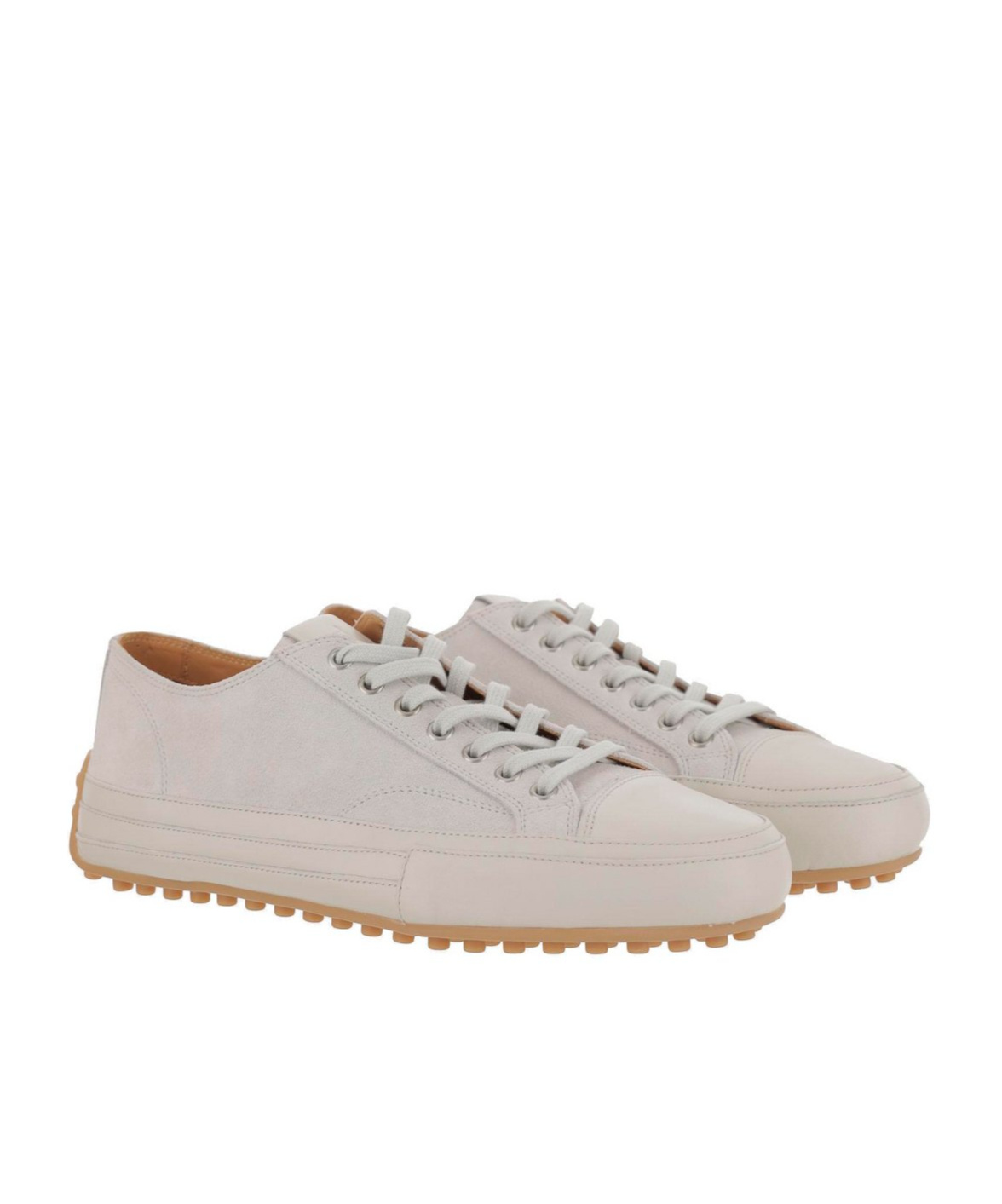Tod's Suede Leather Sneakers In Gray