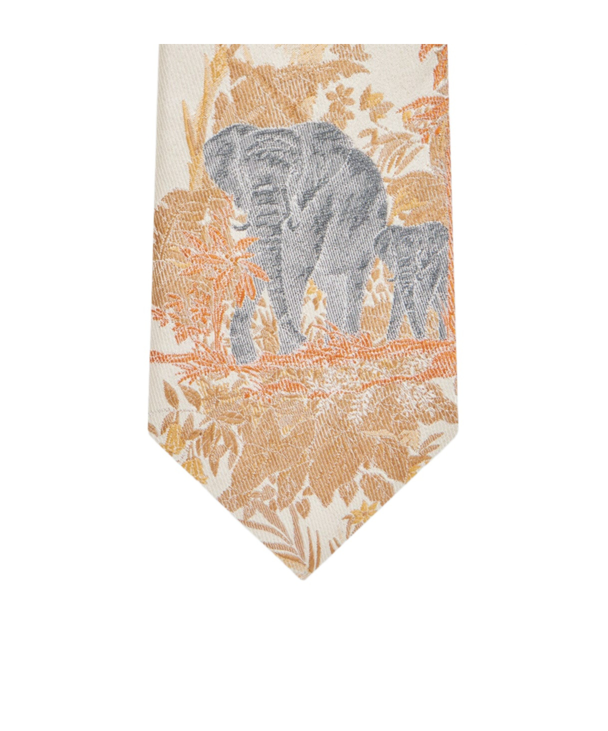 Etro Patterned Silk Tie In Yellow
