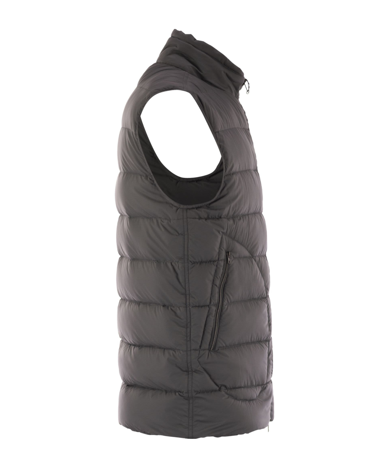 Herno Quilted Vest-style Down Jacket In Black