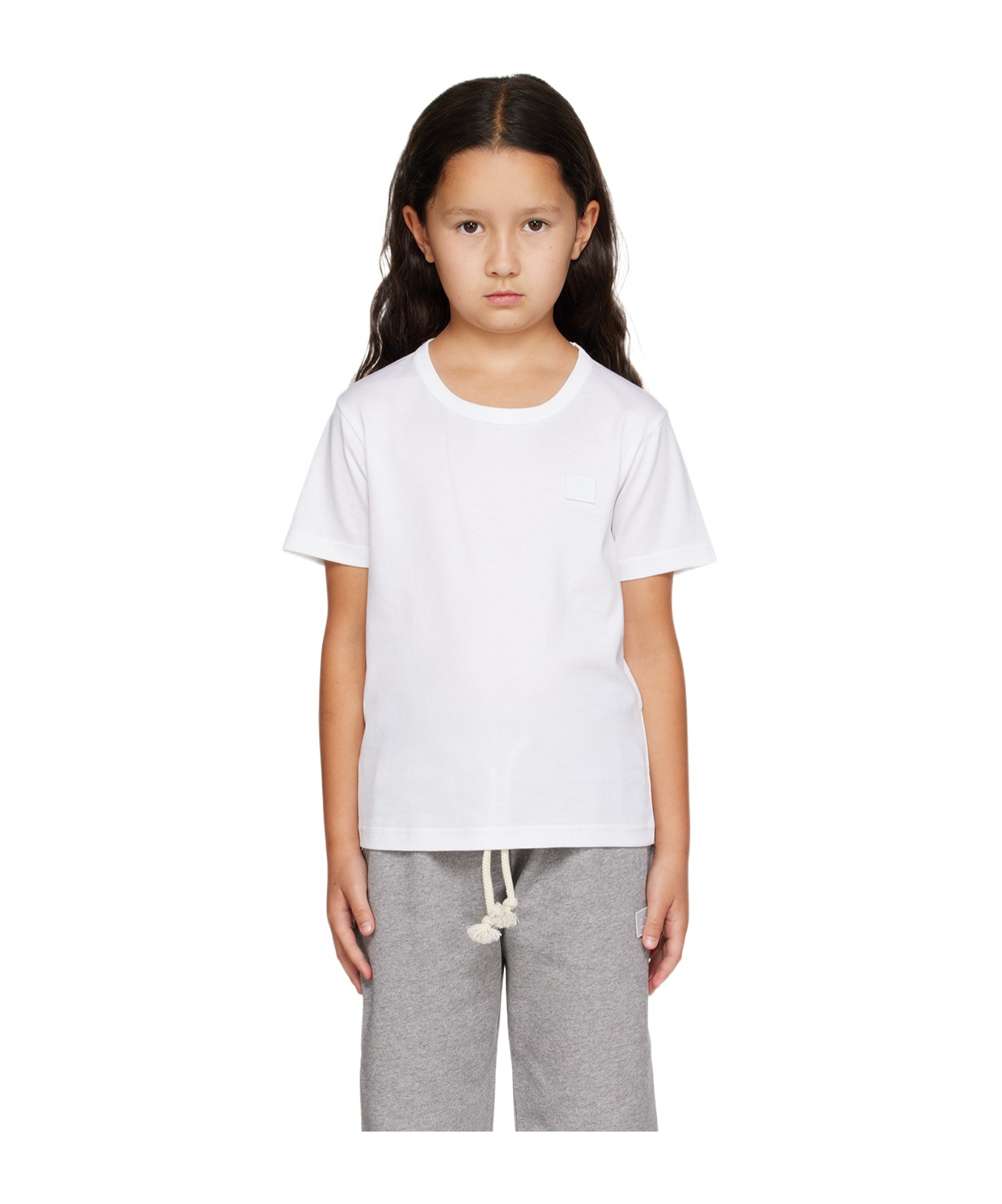 Acne Studios T-shirt With Round Neck And Short Sleeves In White
