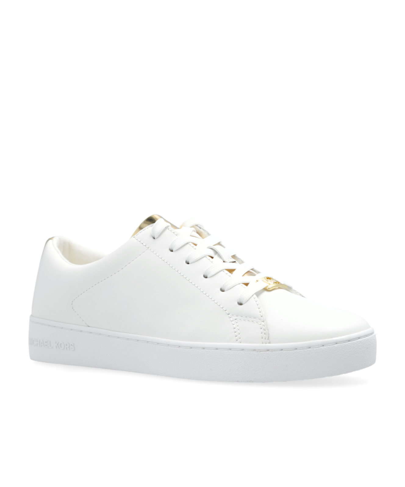 Shop Michael Michael Kors Keaton Two-tone Sneakers In White