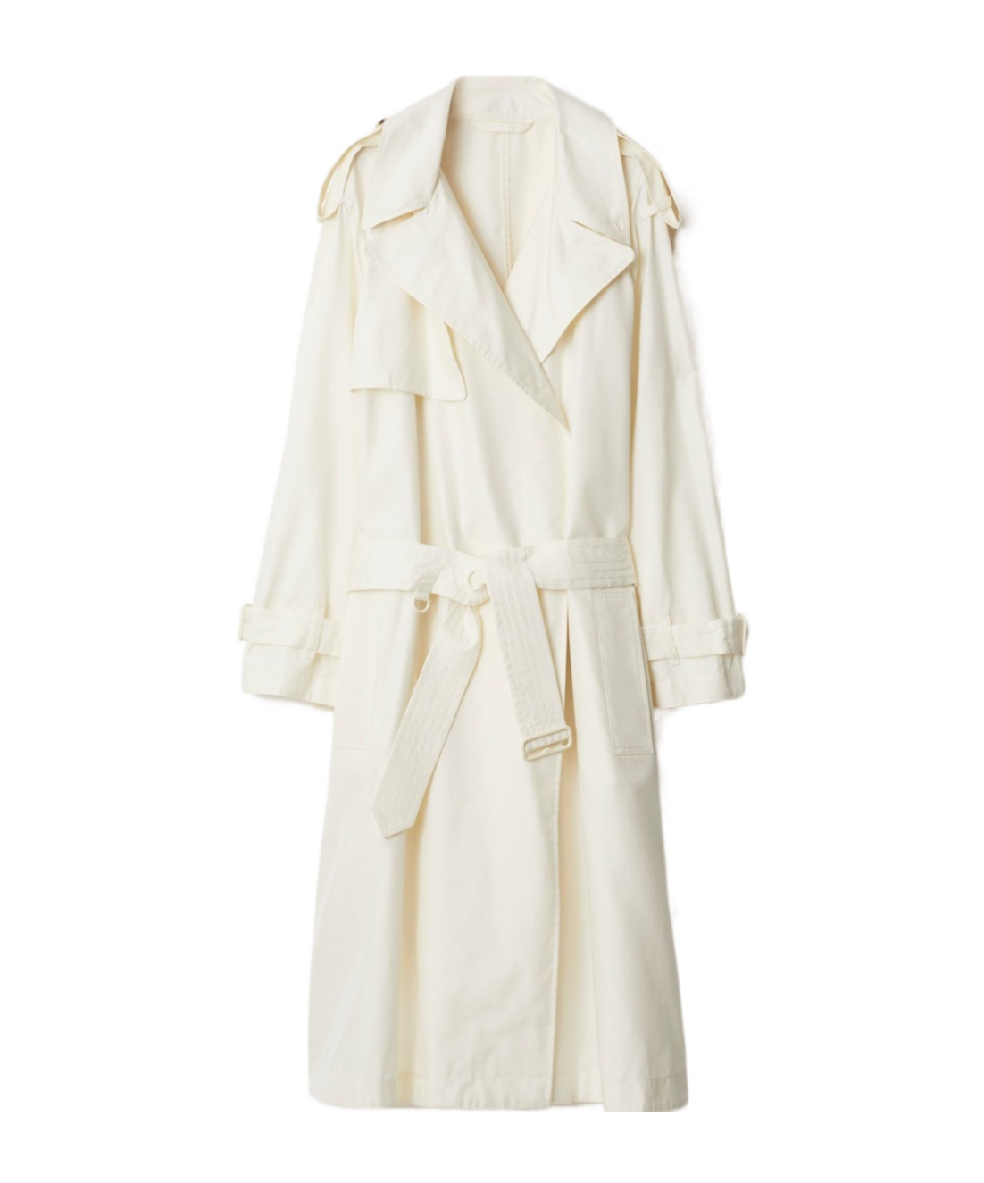 Burberry Trench Coat In White
