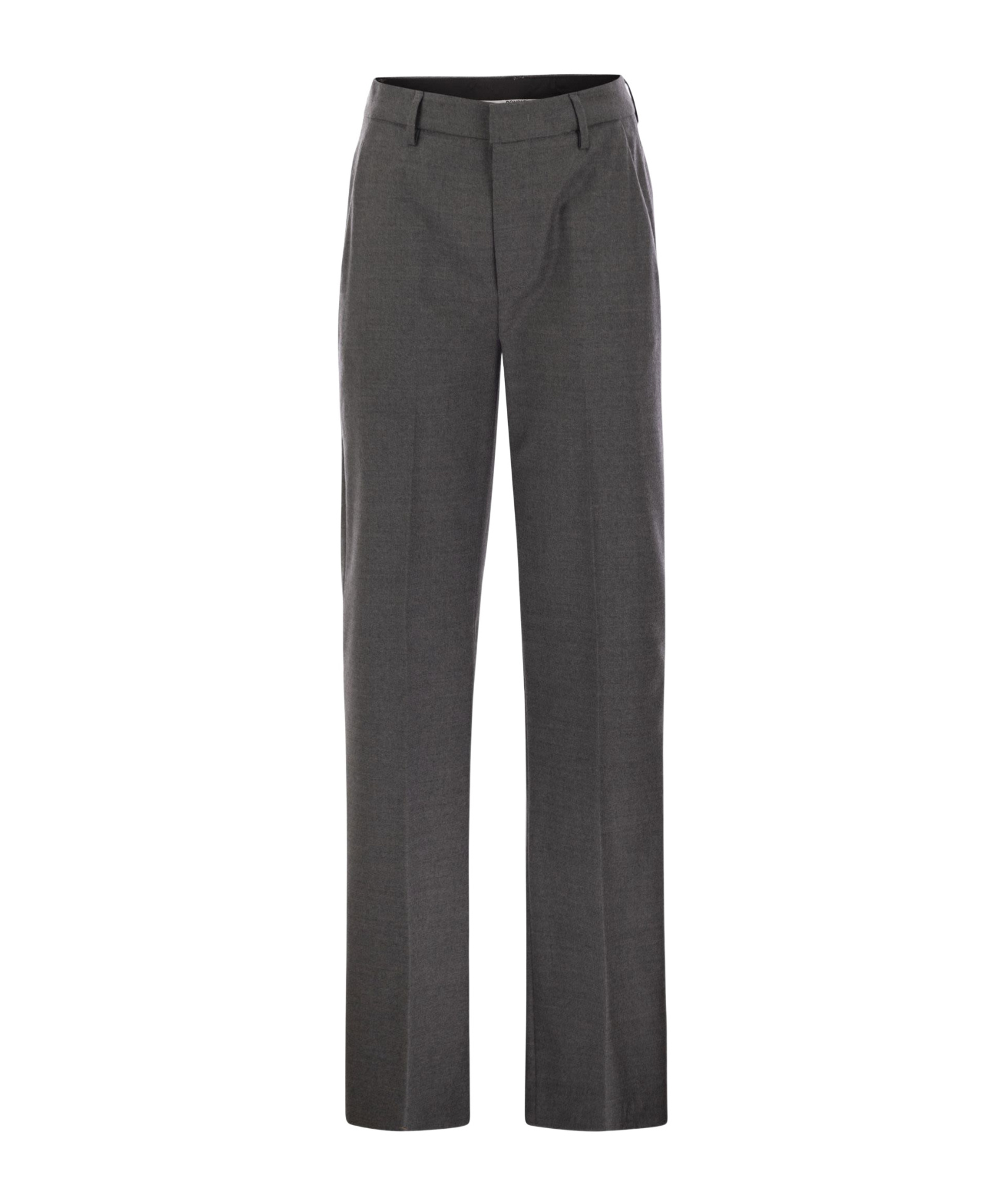 Dondup High Waist Casual Pants In Gray