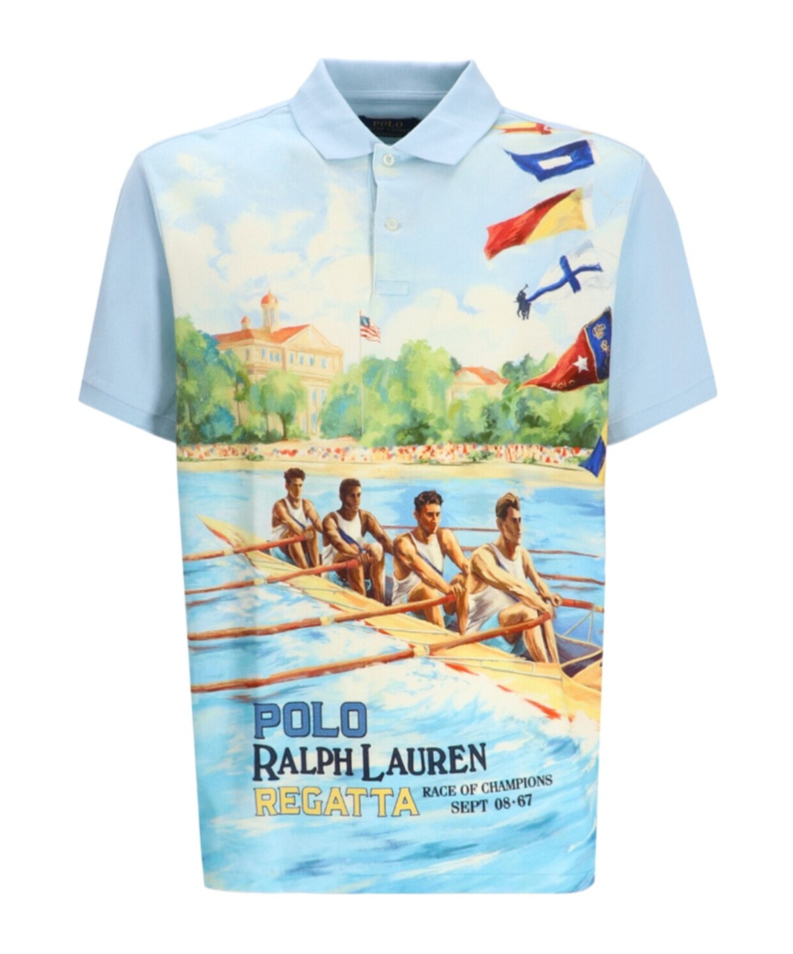 Polo Ralph Lauren Short-sleeved Polo Shirt In Blue