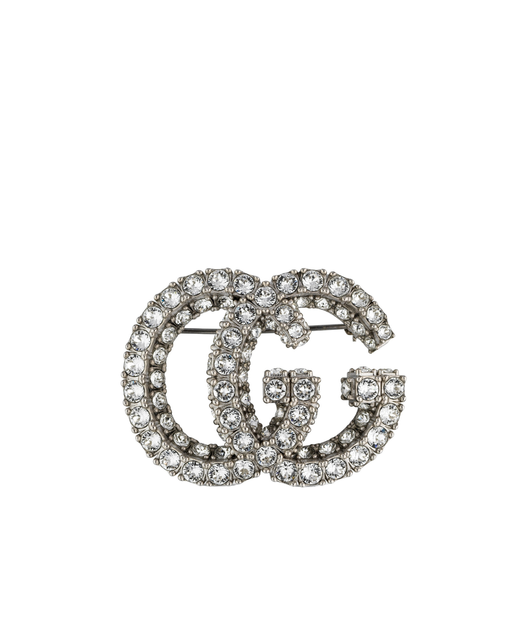 GUCCI GG MARMONT CRYSTAL-EMBELLISHED BROOCH