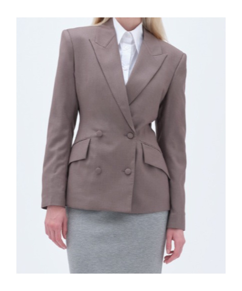 Remain Birger Christensen Double-breasted Blazer In Green