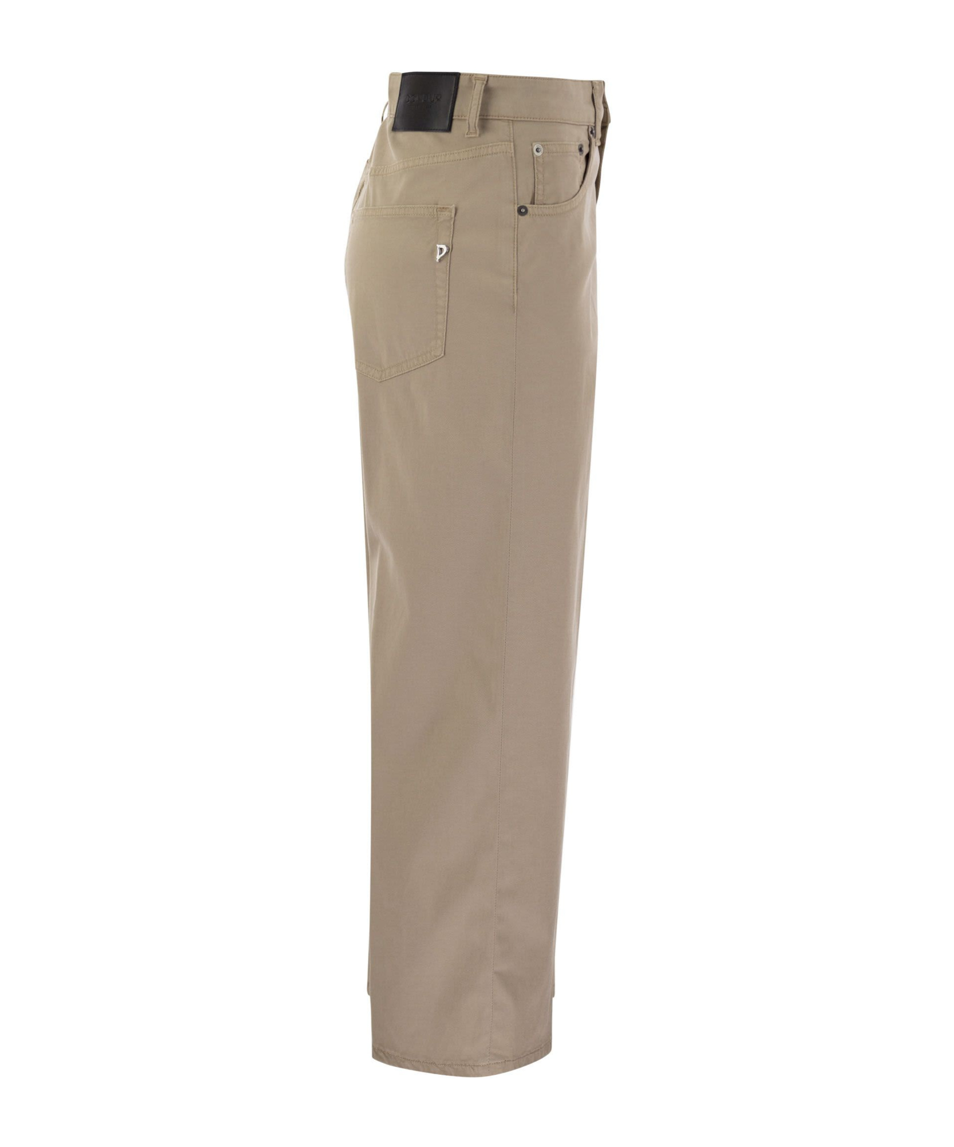 Dondup Belt Loop Belt Casual Pants In Brown
