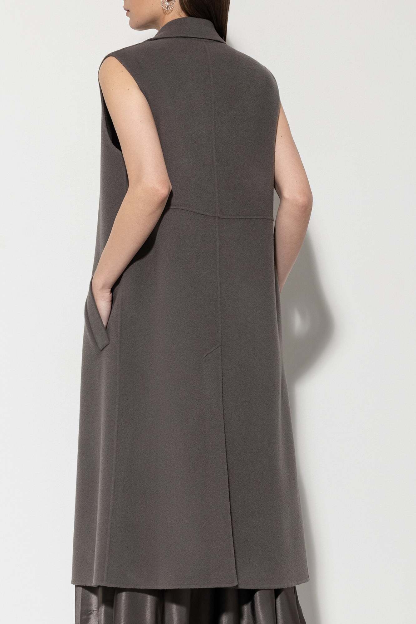 LUISA CERANO DOUBLEFACE LONG WOOL VEST