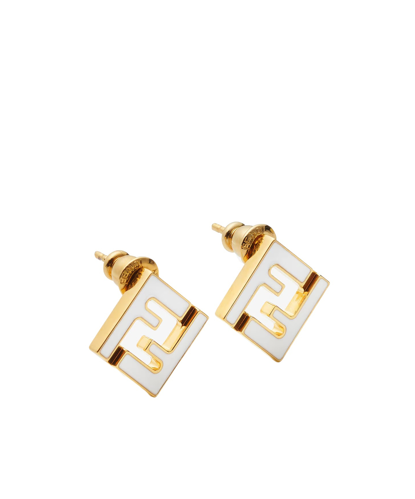 Fendi Forever Earrings In Gold