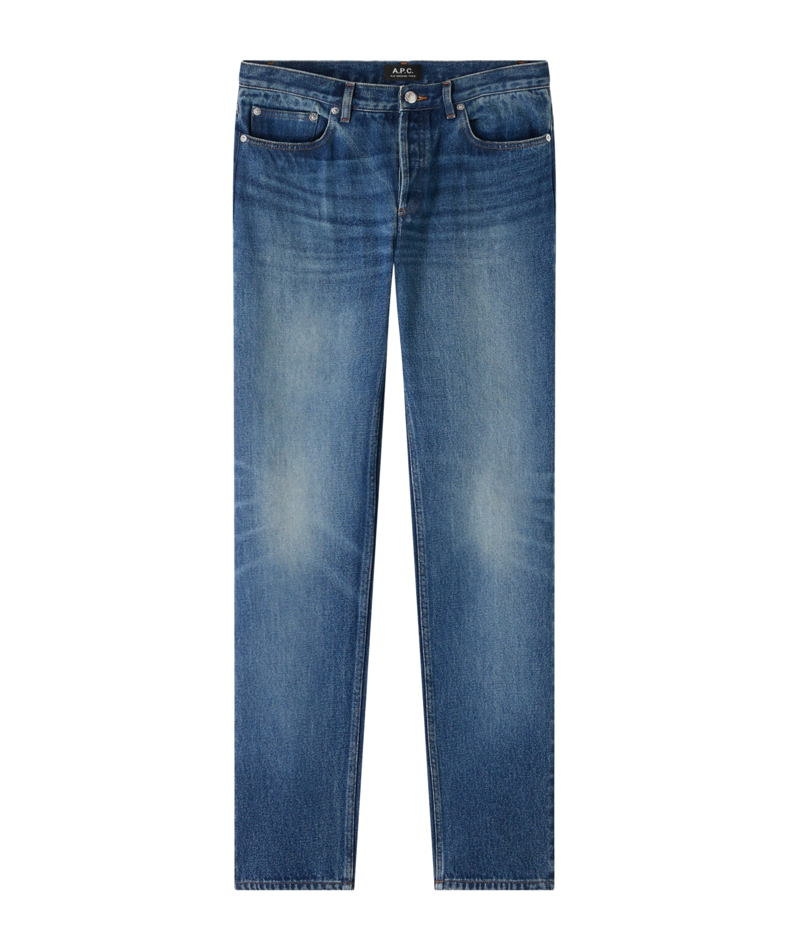 Apc Mid-waist Side Pocket Jeans In Blue