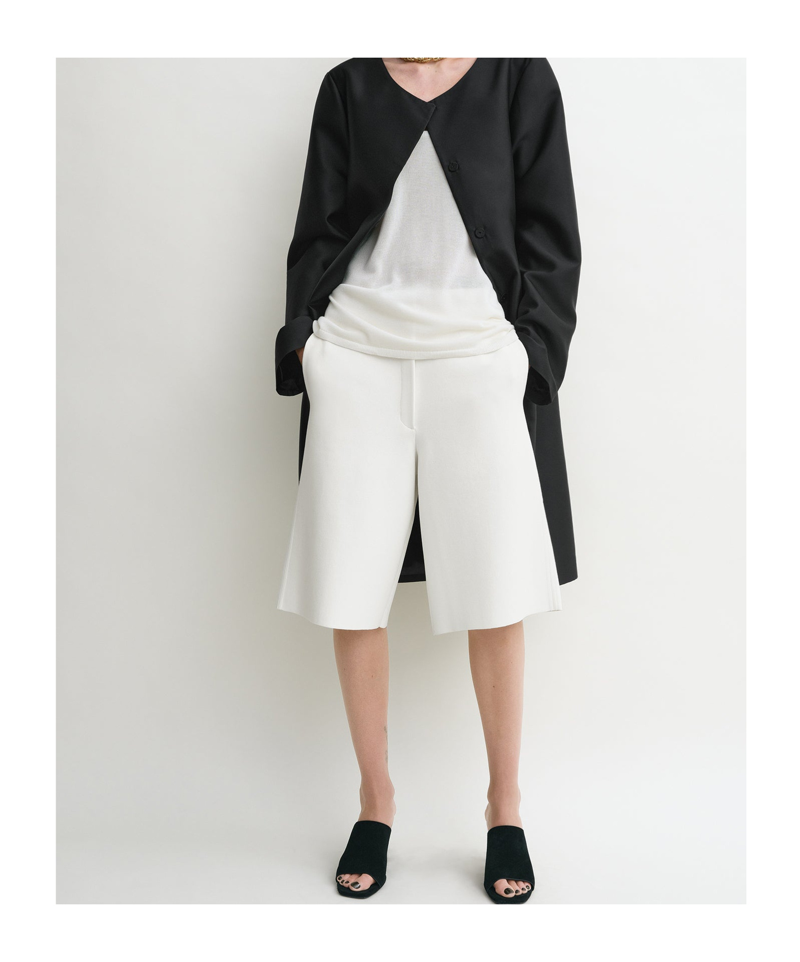 Totême Toteme Knit Shorts In White