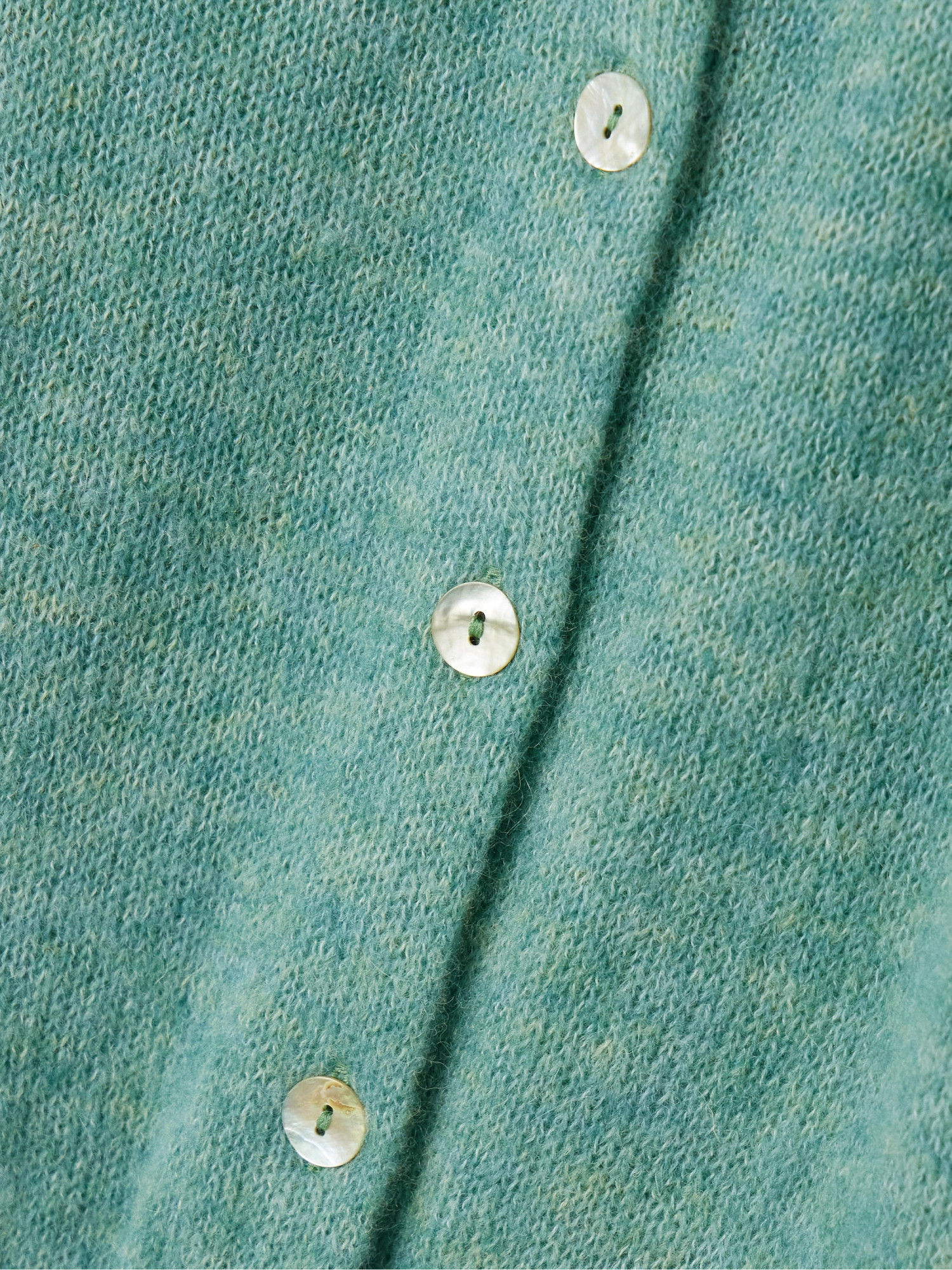 Doen Long-sleeved Cardigan In Green