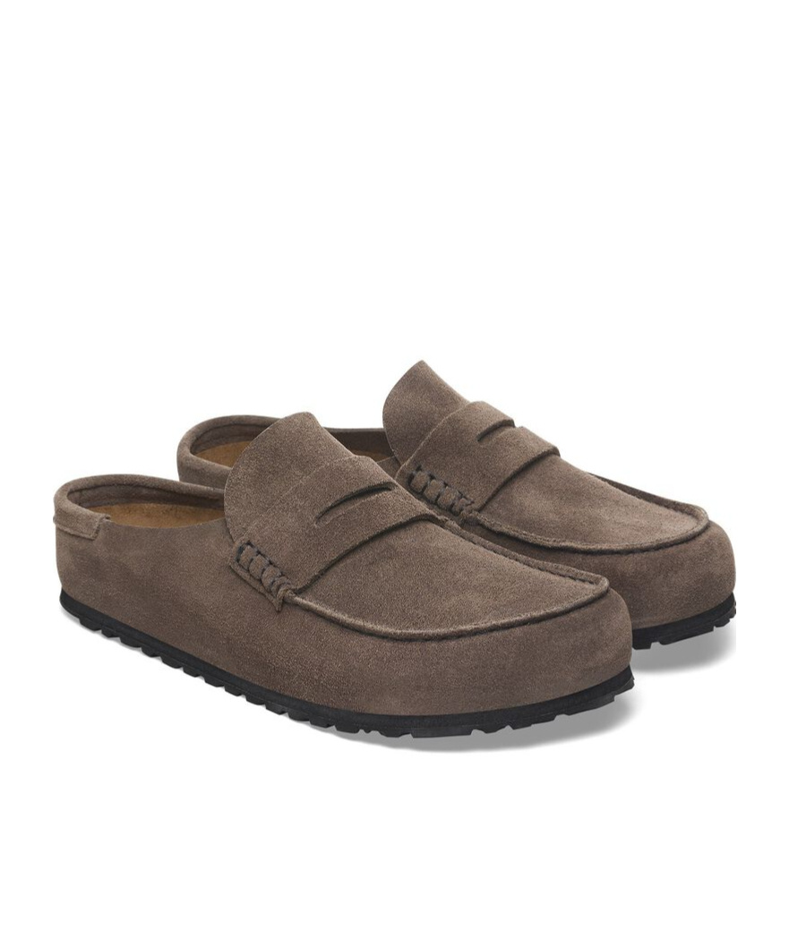 Birkenstock Naples Loafer Clog In Brown