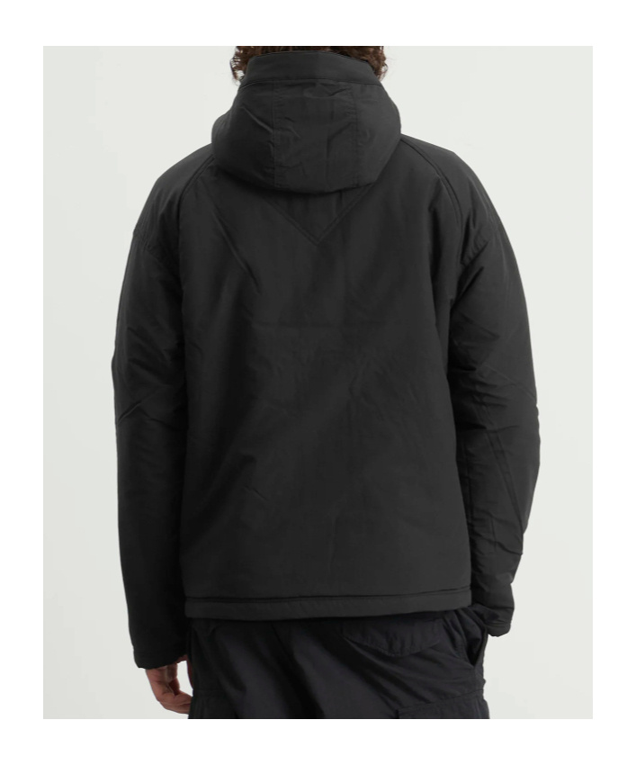 Canada Goose Alberni Reversible Ripstop And Wool-blend Fleece Hooded Jacket In Black
