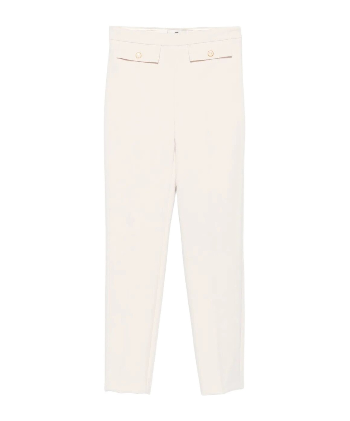 Elisabetta Franchi High-waist Trousers In White