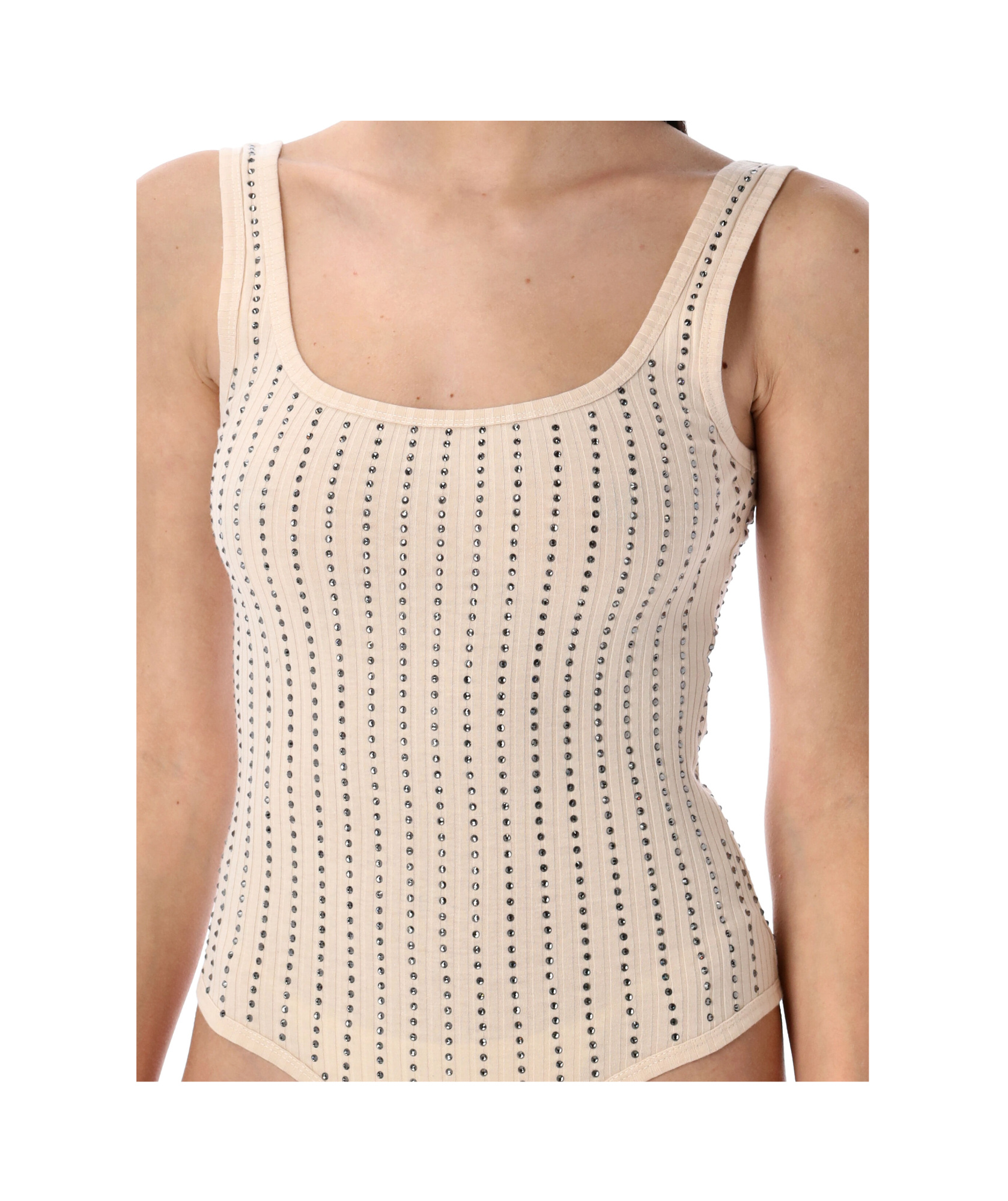 ATTICO THE ATTICO EMBELLISHED BODYSUIT