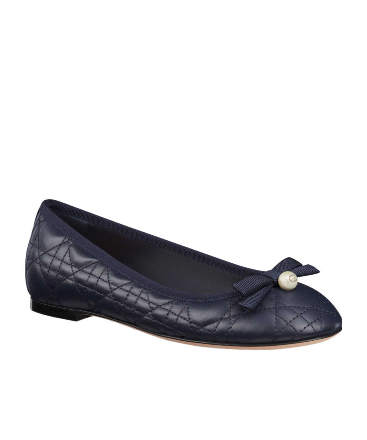 Dior Shallow Flat Ballet Shoes In Blue