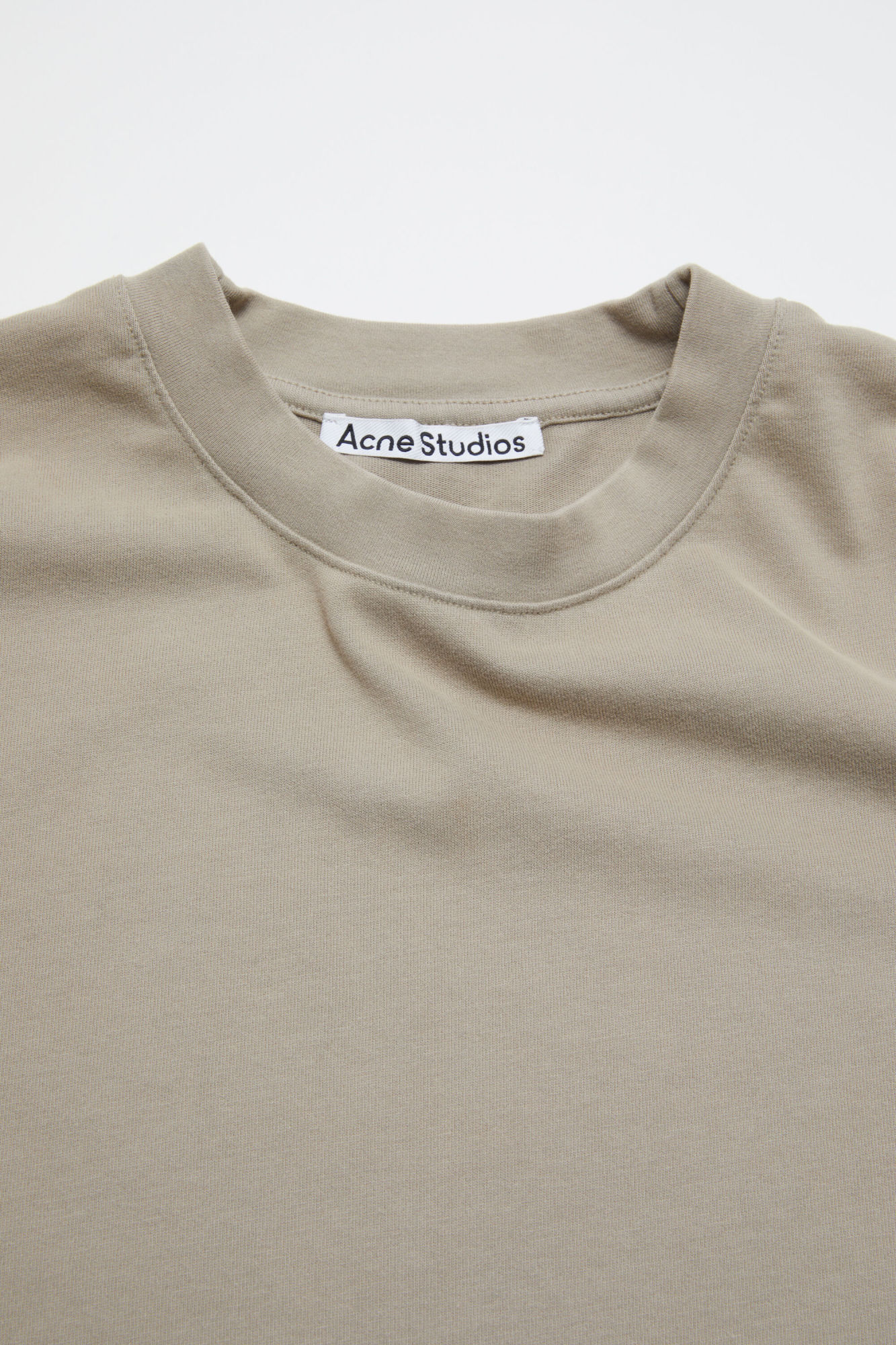 Acne Studios Crew Neck T-shirt - Relaxed Fit In Gray